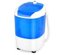 COSTWAY Portable Washing Machine, 2 in 1 Mini Single Tub Washer Spin Dryer with Timing Function, Compact Wash Machines for Flats, Dorm, RV, Camping (Blue)