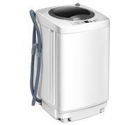 Costway Portable Washing Machine Full-Automatic Washer Washer & Spin Dryer in White COSTWAY White