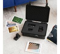 Costway Portable Waterproof Hard Case Hard-Shell Dry Box in Black COSTWAY Black