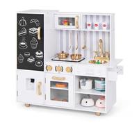 Costway Pretend Play Kitchen Wooden Toy Set For Kids Kitchen Accessory Playset