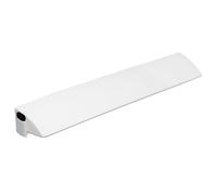 Costway Queen Size Bed Wedge Pillow Bolster Triangle Pillow Long Gap Filler Side Pocket in White COSTWAY White