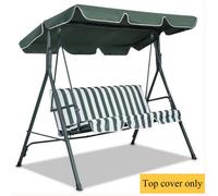 Costway Replacement Canopy For Swing Seat 2 & 3 Seater Sizes 114 X 168Cm-Green