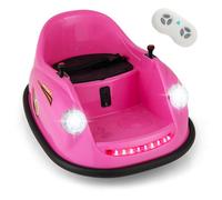 Costway Ride On Bumper Car Kids 12V Battery Powered Electric Toy Vehicle-Pink