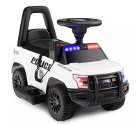 Costway Ride On Car 6V Battery Powered Electric Ride-on Vehicle w/ Real Megaphone in White COSTWAY White