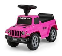 COSTWAY Ride on Push Along Car, Jeep Licensed Baby Foot to Floor Slider with Horn & Engine Sound, Storage Compartment, Toddler Sliding Walker for 18-36 Months (Pink)