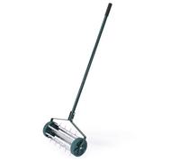 Costway Rolling Garden Lawn Aerator Roller Rotary Push Tine Spike Soil Lawn Aerator Tool