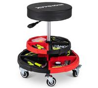 Costway Rolling Mechanic Stool With Cushioned Seat