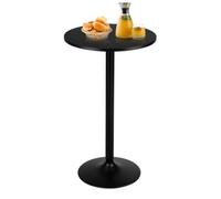Costway Round Top Pub And Bar Table Standing Bistro Table Circular W/ Solid Base