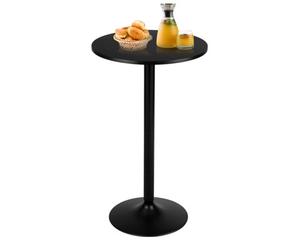 Costway Round Top Pub And Bar Table Standing Bistro Table Circular W/ Solid Base