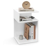 Costway S-Shaped Bedside Table Modern Side Table Sofa End Table Nightstand