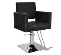 Costway Salon Barber Chair Height Adjustable 360 Degree Swivel Hairdressing Chair Hair Salon in Black COSTWAY Black
