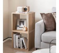 Costway Set Of 2 Cube Storage Organizer Stackable Open Bookcase Display Rack Bookshelf