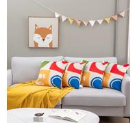 Costway Set Of 4 Decorative Throw Pillow Soft Velvet Covered Couch Pillow Double-Side