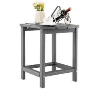 Costway Side Table Indoor Outdoor Garden Patio Hdpe Adirondack Rectangular End Table
