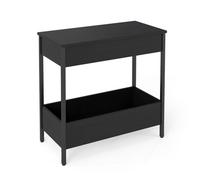 Costway Side Table With 2 Storage Shelves & 2 Removable Tabletops For Small Spaces
