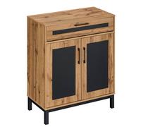 Costway Sideboard Cabinet 2-Door Buffet Cabinet w/Drawer & 3 Removable Shelves in Natural COSTWAY Natural