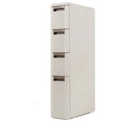 Costway Slim Rolling Cart With Removable Dividers Plastic Organizer For Bathroom