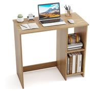 Costway Small Computer Desk 80 Cm Home Office Desk Study Writing Desk-Natural