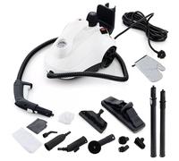 Costway Steam Cleaner 1.8L Water Tank Steamer 2000W Steam Cleaning Machine in White COSTWAY White