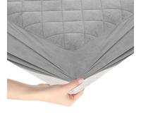 Costway Super King Size Mattress Protector Super Soft Velvet Mattress Topper