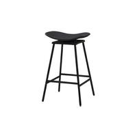 Costway Swivel Bar Stools Set Of 2 Faux Leather Paded Backless Stool-Black