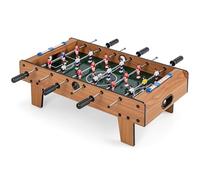 COSTWAY Table Top Football Game, 69 x 60cm Foosball Table with 2 Footballs, Score Keepers, Wooden Soccer Tabletop for Kids Adults
