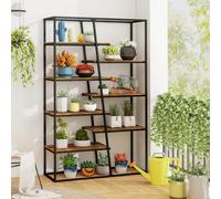 Costway Tall Bookshelf 7-Tier Industrial Etagere Bookcase Display Rack