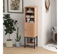 Costway Tall Storage Cabinet Slim Cupboard With Adjustable Shelf