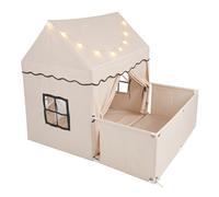 Costway Tent Playhouse Soft Cushion Mat Multiple Windows Dual Access Doors Indoor & Outdoor Play
