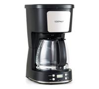 Costway Uk Plug Coffee Maker 6 Cup Drip Coffee Machine With Glass Carafe Reusable Filter Auto Shut Off