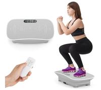 COSTWAY Vibration Plate Exercise Machine, Mini Shake Plate (Grey)