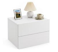 Costway Wall Mounted Bedside Table Modern Night Stand End Table For Small Space Living Room Bedroom