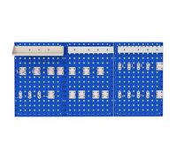 Costway Wall-Mounted Pegboard Kit Pegboard Tool Organizing Kit-Navy