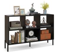 Costway Wooden Storage Bookcase 6 Cube Open Bookshelf Home Office Display Cabinet Rack