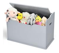 Costway Wooden Toy Box & Lift-Top Storage Chest with Seating Bench in Grey COSTWAY Grey
