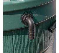 Costwise Water Butt/rain Barrel/water Storage Tank Overflow Hosetail Elbow With Nut & Washer (3/4" Bsp - 3/4" Barb) Requires A 26mm Hole