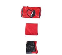 COSUNION Womens Descendants Red Costume Descendants Red Costume Jackets Halloween Descendants Costume Outfit (FULL SET, S)