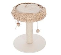 Cosy and Elegant Natural Cat Tree - Let your Pet Climb and Claw their Way to Hours of Fun