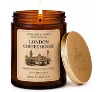 Cosy Art London Book Lover Gift London Coffee. Soy Wax Candle