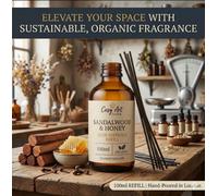 Cosy Art London Sandalwood & Honey Reed Diffuser Refill 100Ml