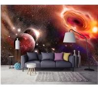 Cosy Beautiful Dreamy Universe Stars Planets 3D Wallpaper Silky Texture Home Study Office Grey Dining Room Sofa Bedroom Living Room TV Backdrop-430cm×300cm