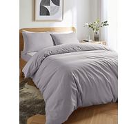 Cosy Brushed Cotton Duvet Cover Silver S KING