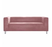 Cosy Burrows Klippan 2-Seater Replacement Sofa Cover Velvet Fabric │ Loveseat Cover │Made-to-Measure Slipover Cover for IKEA KLIPPAN 2-seat (180cm) Sofa (Plush Pink)