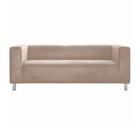 Cosy Burrows Klippan Two-seater Sofa Cover Custom Made Replacement Loveseat Slipcover Washable Pets Friendly Plush Velvet Fits IKEA KLIPPAN 2-Seat Sofa 180 cm (Champagne)