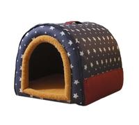 Cosy Cat Hideaway - Closed Pet Sleeping Bed, Warm Cave House, Washable, Removable, Resistant to Cold Weather and Makes Breathing When Temperatures Rise
