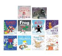 Cosy Christmas 10 Classic Festive Stories Picture Books Collection (A Message For Santa, The Polar Express, I was Made For You, I want Snow, Santa Claus vs the Easter Bunny, Elmer Christmas & 4 More)