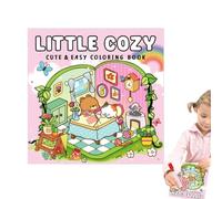 Cosy Colouring Book - Cute Simple Colouring Fun - Educational Relaxation Activity for Preschool Nursery & Home School