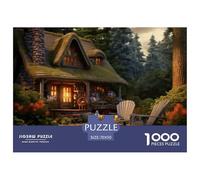 Cosy Cottage 1000 Piece Jigsaw Puzzle For Adults Challenging Game Stress Relief Puzzle Exercise The Memory of The Brain for The Whole for Women, Gifts for Men 70x50cm/1000pcs