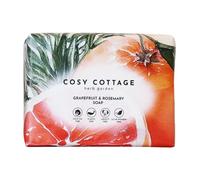Cosy Cottage Herb Garden Grapefruit and Rosemary Soap Bar 120g | Handmade, Moisturising Herbal Soap| With Essential Oils | Light Citrus & Fresh Herbal Scent |No Palm Oil, SLS, Additives or Plastic