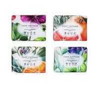 Cosy Cottage Herb Garden Soap Bar - Bundle Pack of 4 x 120g| Handmade, Moisturising Herbal Soap| With Essential Oils| Soothing & Refreshing Scent | No Palm Oil, SLS, Additives or Plastic
